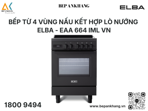 Bếp Từ Đa Điểm Kết Hợp Lò Nướng ELBA EAA 664 IML VN - Nhập Khẩu Ý 